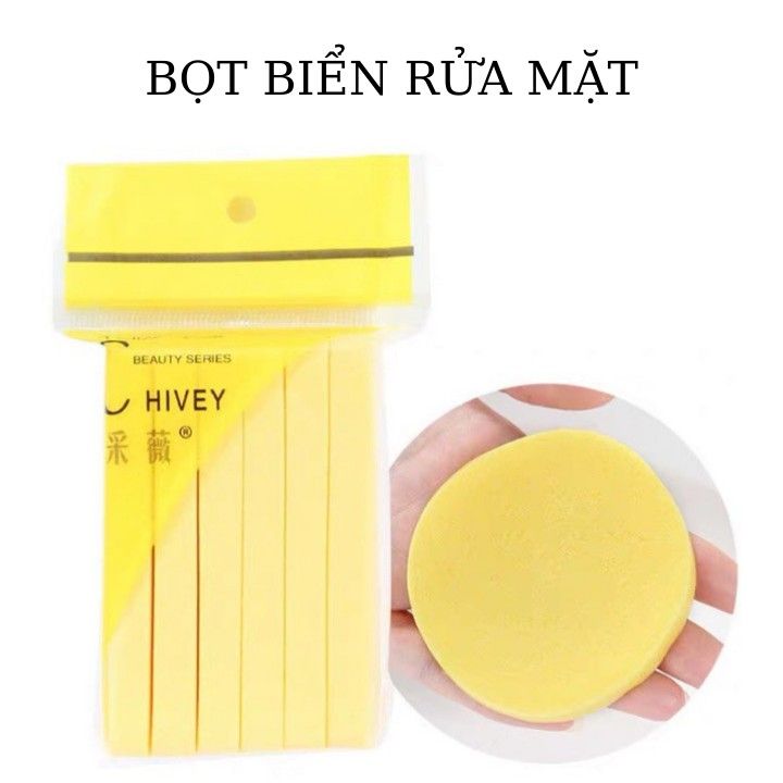 GÓI 12 THANH BÔNG MÚT BỌT BIỂN RỬA MẶT DẠNG NÉN CHIVEY