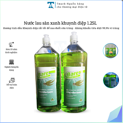 NƯỚC LAU SÀN XANH KHUYNH DIỆP 1.25L (KIỆN 6 CAN)