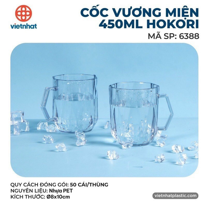 CỐC VƯƠNG MIỆN 450ML HOKORI CAO CẤP VIỆT NHẬT 6388 (T50) (CÁI)