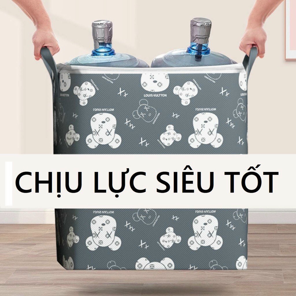 TÚI ĐỰNG QUẦN ÁO CHĂN MÀN GA GỐI SIZE LỚN HÌNH GẤU LV VUITTON (T100) (CÁI)