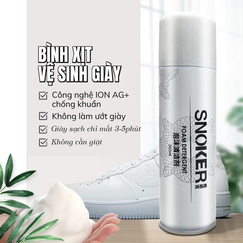 BÌNH/CHAI XỊT TẠO BỌT VỆ SINH GIÀY SNOKER CHÍNH HÃNG, CHẤT LƯỢNG (CHAI)