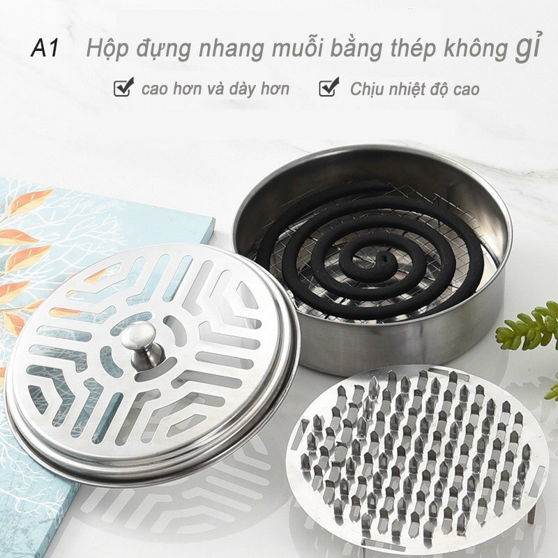 HỘP ĐỰNG HƯƠNG TRẦM. NHANG MUỖI CÓ LƯỚI TIỆN DỤNG (T150) (CÁI)