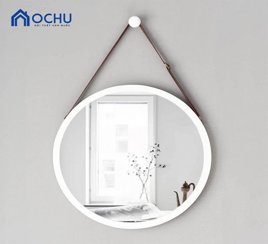 GƯƠNG TRÒN TREO TƯỜNG KHUNG GỖ HÀN QUỐC ( SIZE 50 ) - MIRROR CIRCLE