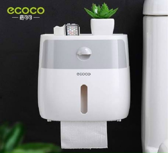 HỘP ĐỰNG GIẤY VỆ SINH 2 TẦNG​ ECOCO CHỐNG NƯỚC