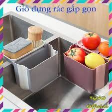 RỔ LỌC RÁC GIỎ LỌC RÁC KHAY ĐỰNG RÁC TREO BỒN RỬA BÁT BẰNG NHỰA GẤP GỌN (KIỆN 100 CÁI)