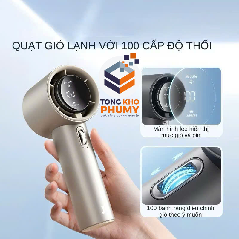 Quạt Tích Điện Mini cầm tay