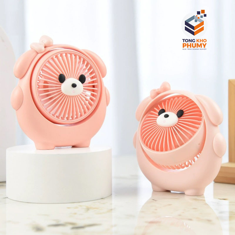 Quạt Điện Mini h10ình Gấu Dễ Thương
