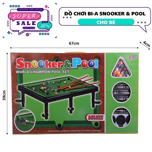 BỘ ĐỒ CHƠI MINI BÀN BI-A CHO BÉ