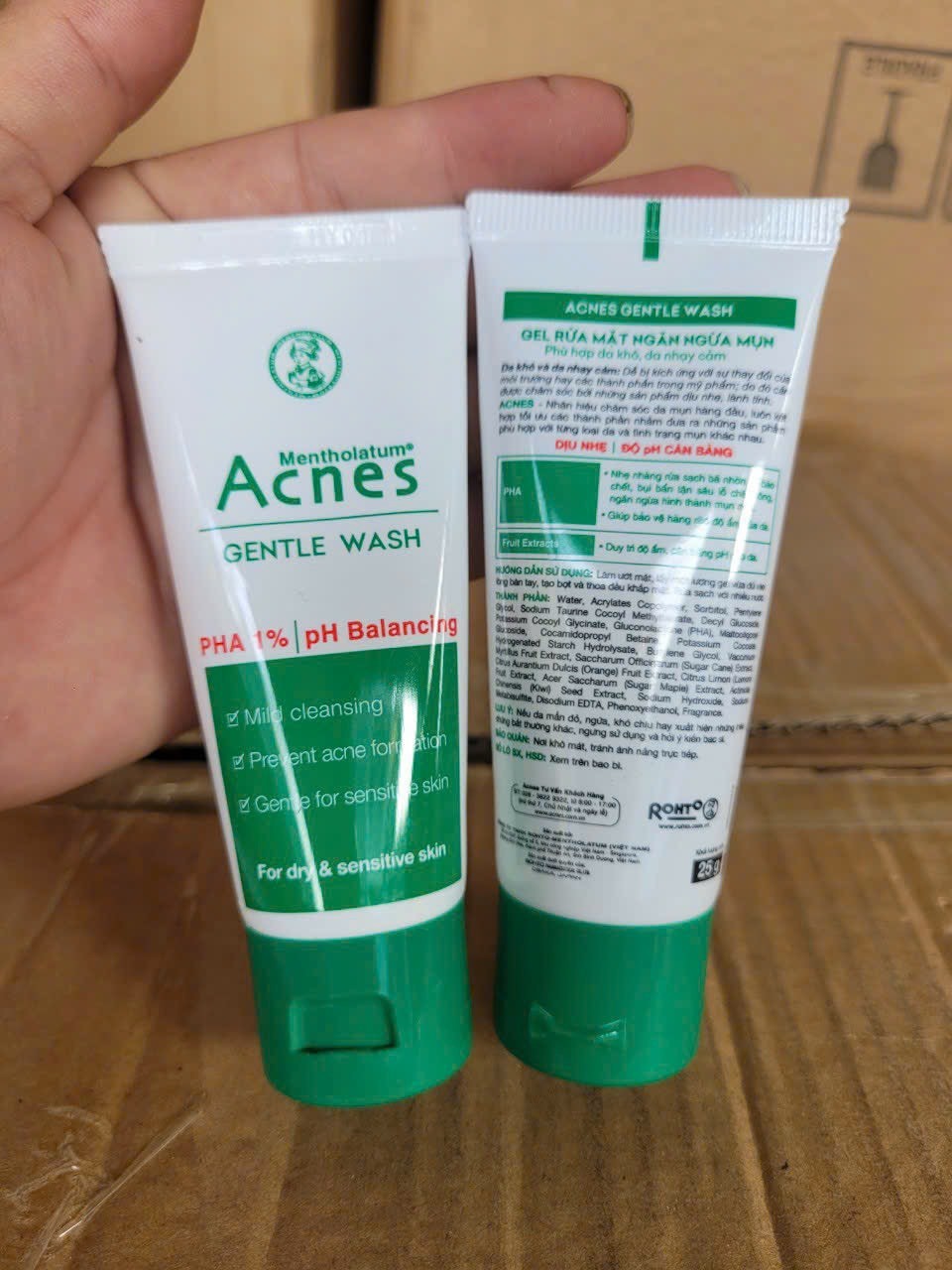 SỮA RỬA MẶT ACNES 25G-HÀNG LÔ (KIỆN 1000 TUÝP)