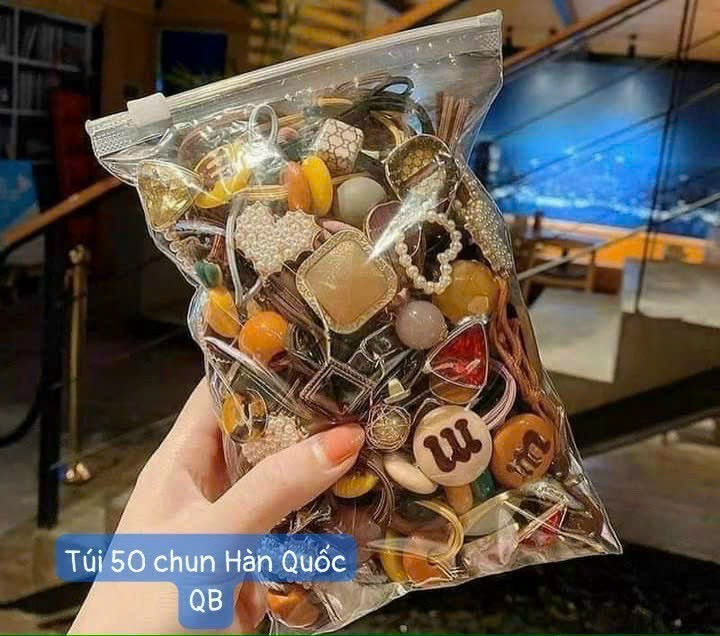 TÚI 50 CHUN CỘT TÓC HÀN QUỐC (KIỆN 100 TÚI)