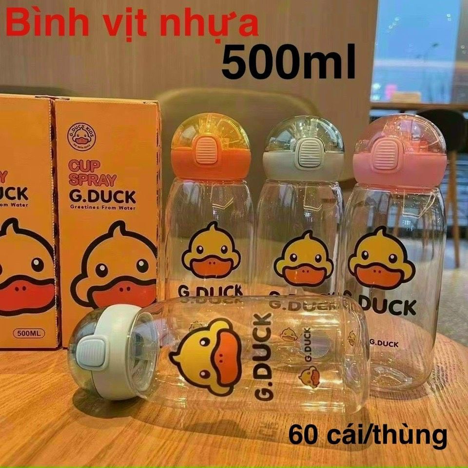 BÌNH NƯỚC NHỰA CON VỊT 500ML TMARK (KIỆN 60 CÁI)