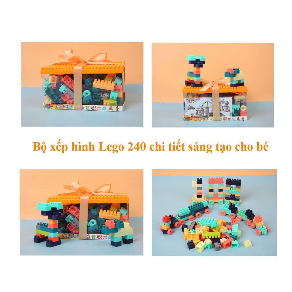 BỘ XẾP HÌNH LEGO CÓ TẤM NHỰA GHÉP TMARK (KIỆN 54 BỘ)