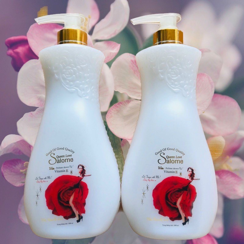 SỮA TẮM CAO CẤP SALOME QUEEN LOVE VITAMIN E 100 HOA HỒNG (CHAI)