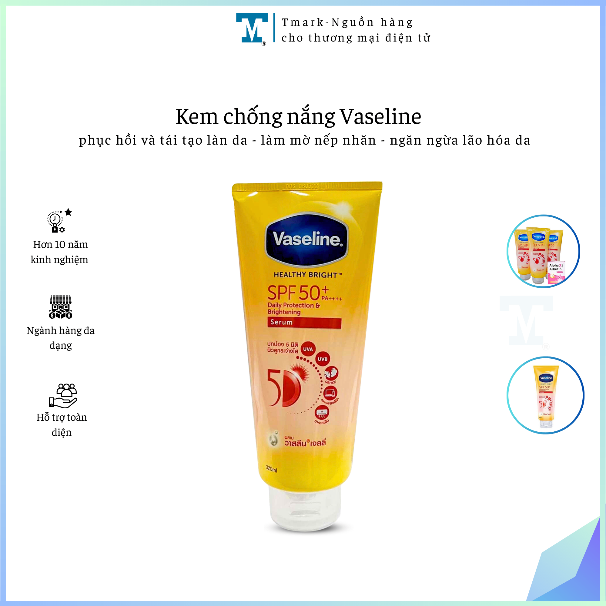 KEM CHỐNG NẮNG VASELINE