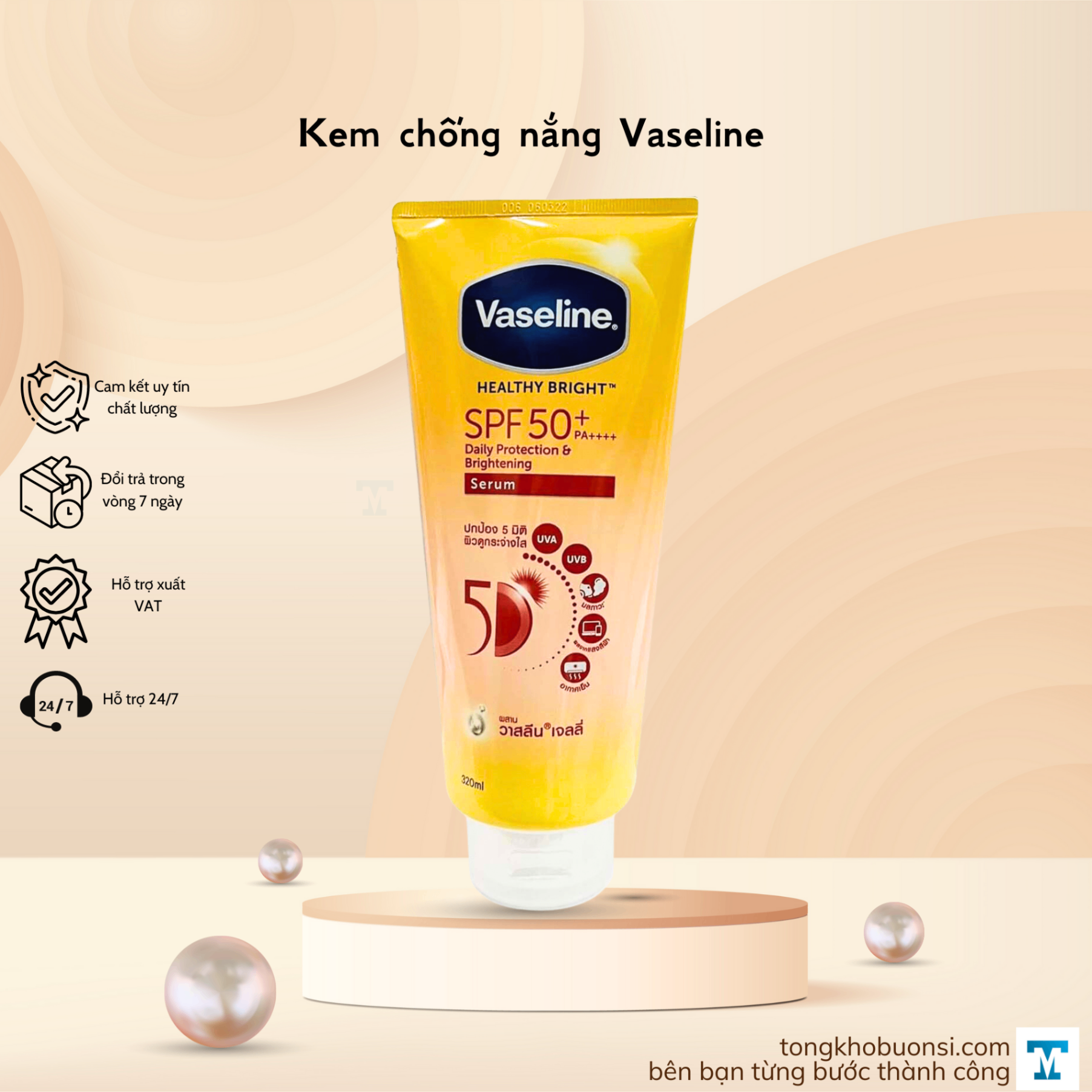 KEM CHỐNG NẮNG VASELINE