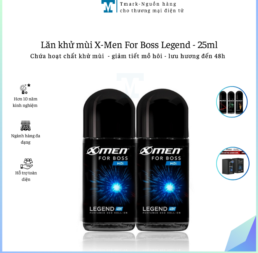 LĂN KHỬ MÙI LEGEND 25ML (KIỆN 200 CHAI)