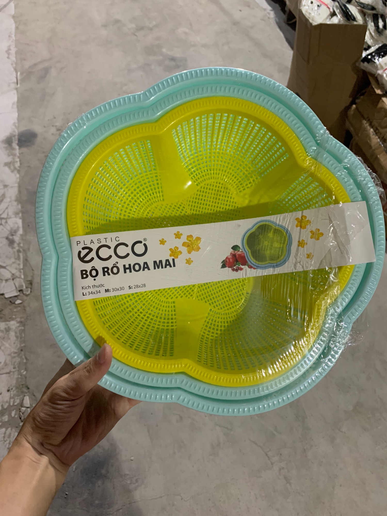 BỘ RỔ HOA MAI ECOCO TMARK (KIỆN 20 BỘ)