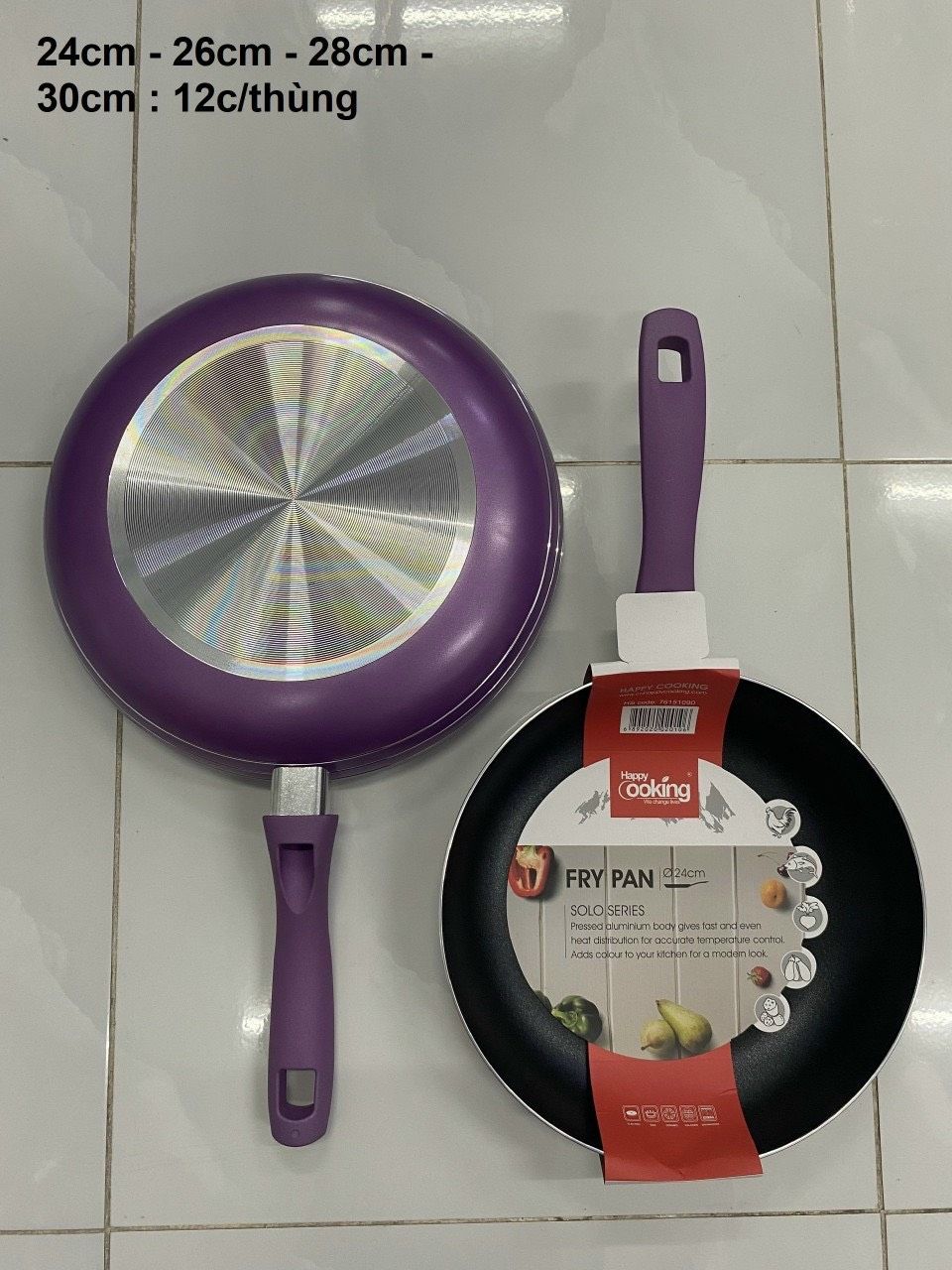 CHẢO CHỐNG DÍNH 26CM HC-AK0826R TMARK (KIỆN 12 CÁI)