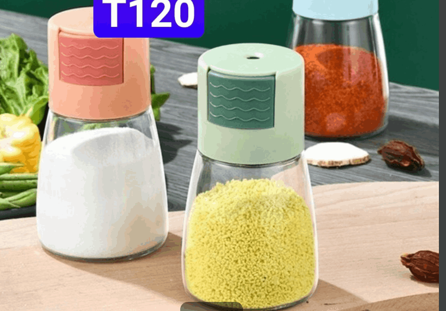 HŨ ĐỰNG GIA VỊ BẤM NÚT NHIỀU MÀU TMARK (KIỆN 120 CÁI)