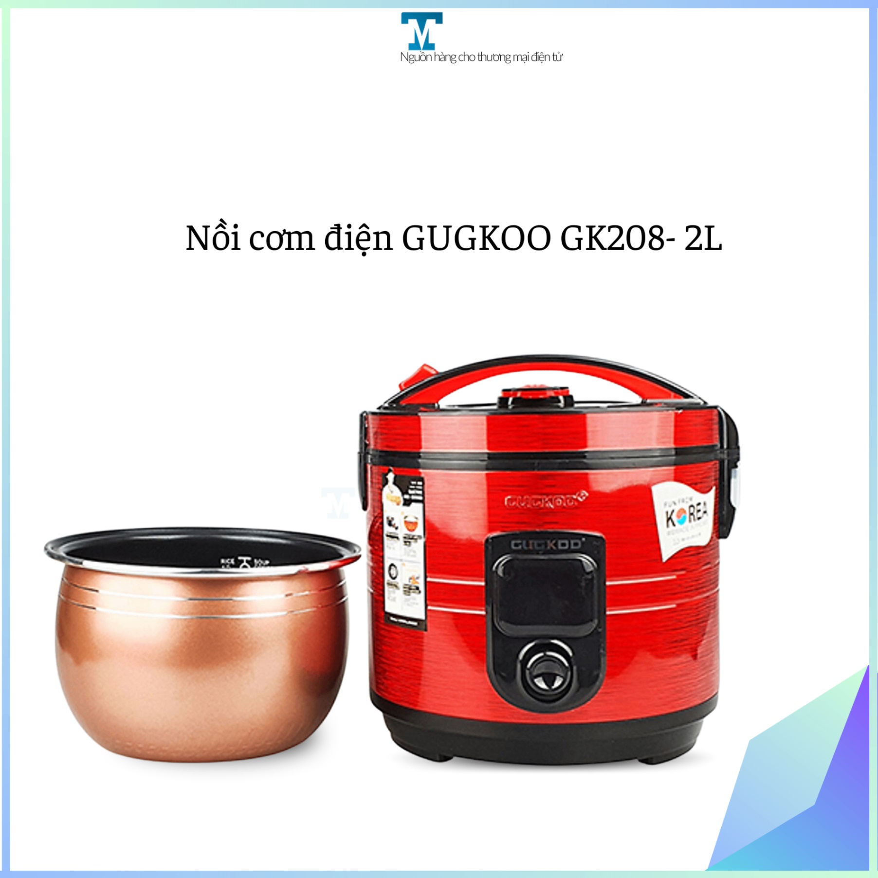 NỒI CƠM ĐIỆN GUGKOO GK208- 2L (KIỆN 5 CÁI)