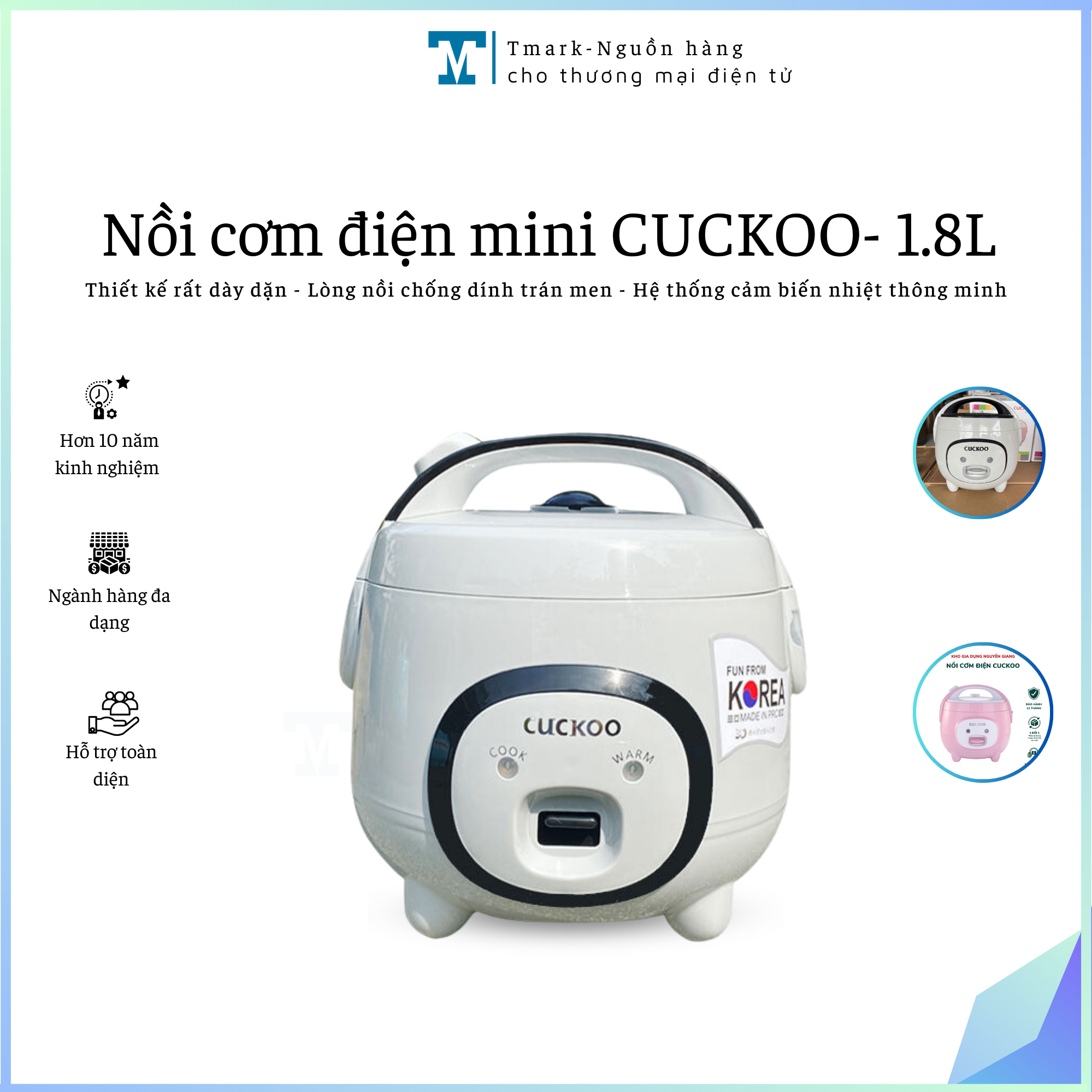 NỒI CƠM ĐIỆN MINI CUCKOO- 1.8L (KIỆN 6 CÁI)