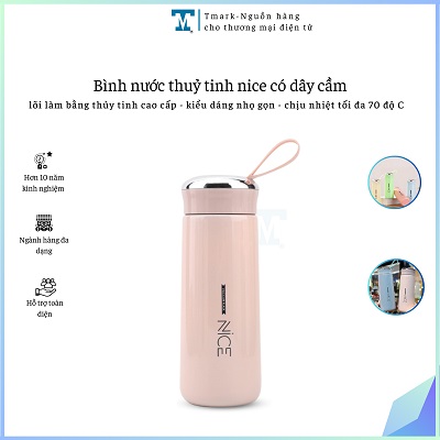 BÌNH NƯỚC THUỶ TINH NICE CÓ DÂY CẦM (KIỆN 80 CÁI)