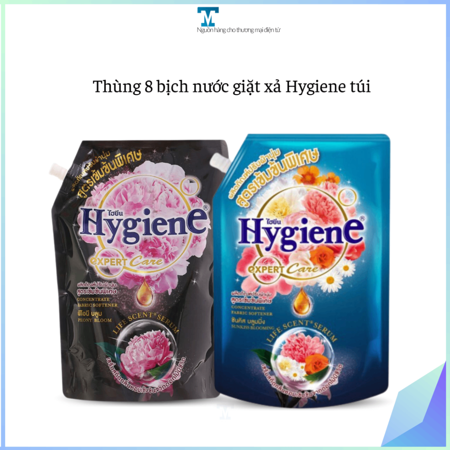 THÙNG 8 BỊCH NƯỚC GIẶT XẢ HYGIENE