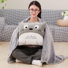 BỘ CHĂN GỐI VĂN PHÒNG 3 IN 1 TOTORO VUÔNG TMARK (KIỆN 100 CÁI)