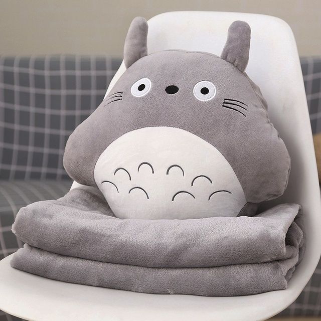 BỘ CHĂN GỐI VĂN PHÒNG 3 IN 1 TOTORO TRÒN TMARK (KIỆN 100 BỘ)