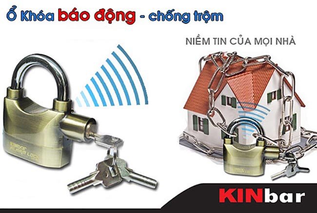 KHÓA CỬA BÁO ĐỘNG CHỐNG TRỘM KINBAR