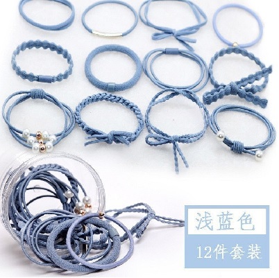 COMBO 1 HỘP 12 CÁI DÂY CỘT TÓC CUTE(HỘP NHỰA TRONG)