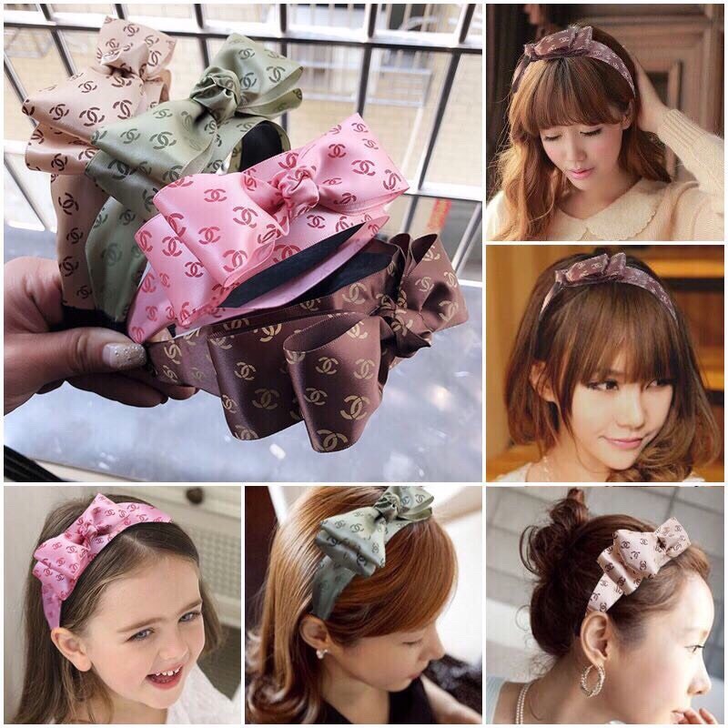NƠ, BĂNG ĐÔ CÀI ĐẦU CHO BÉ CHANEL CUTE