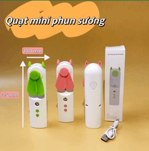 QUẠT CẦM TAY PHUN SƯƠNG ĐỦ MÀU TMARK (KIỆN 200 CÁI)