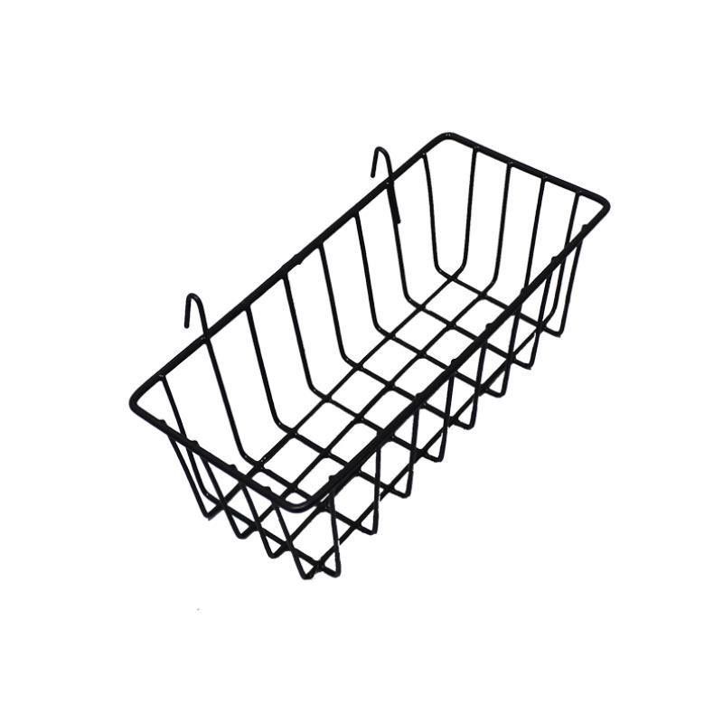 GIỎ LƯỚI SẮT TREO TƯỜNG-KT 23X10X8CM ĐƯỢC PHỦ SƠN TĨNH ĐIỆN DÙNG ĐỰNG MĨ PHẨM,ĐỒ CÁ NHÂN