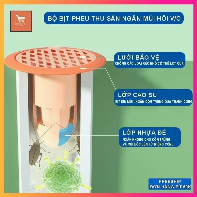 NẮP ĐẬY LỖ THOÁT NƯỚC NGĂN MÙI HÔI- CÔN TRÙNG TMARK (KIỆN 600 CÁI)