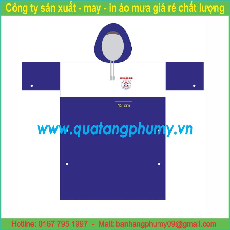 Mẫu in áo mưa AI12