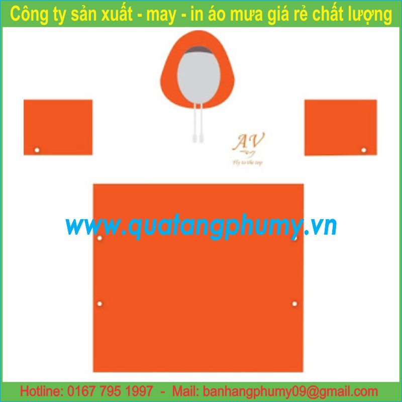 Mẫu in áo mưa AI17