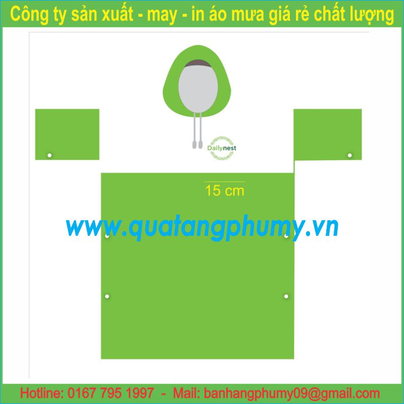 Mẫu in áo mưa AI21