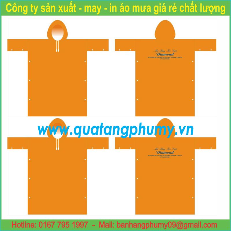 Mẫu in áo mưa AI45