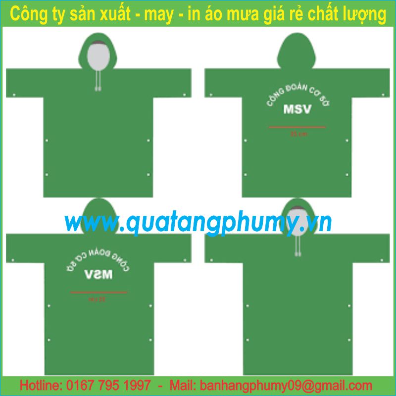 Mẫu in áo mưa AI46