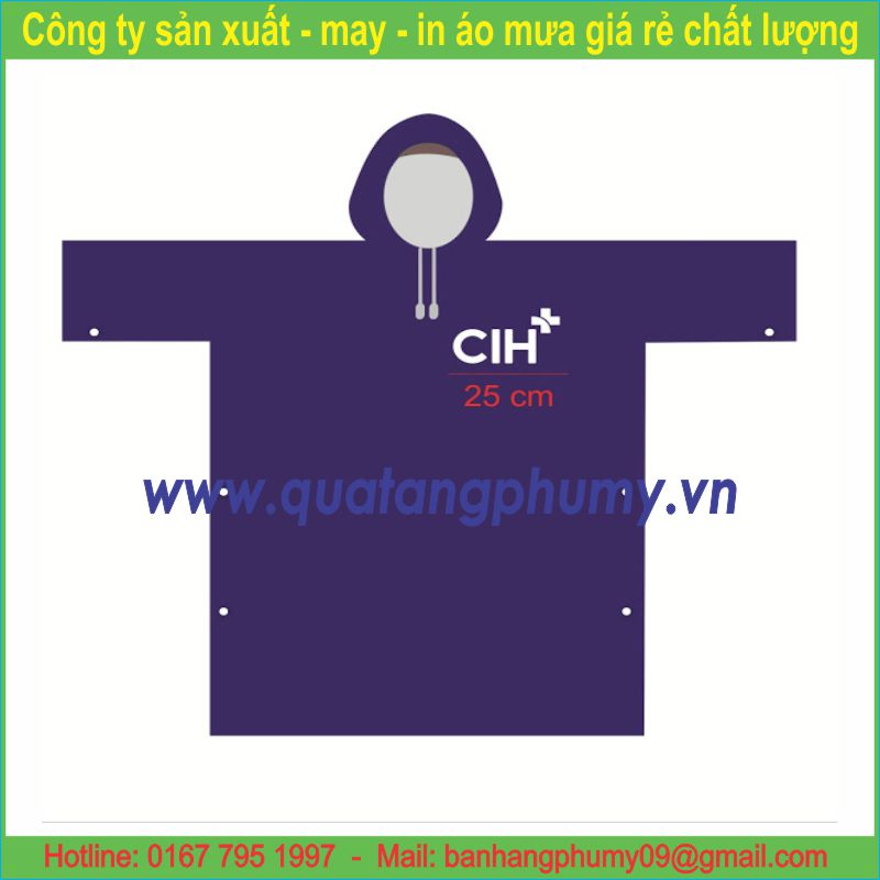 Mẫu in áo mưa AI6