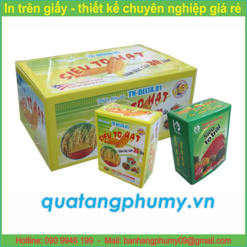 Mẫu in Hộp giấy HG16