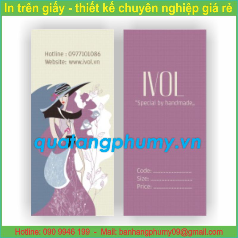 Mẫu in nhãn mác quần áo NQ10