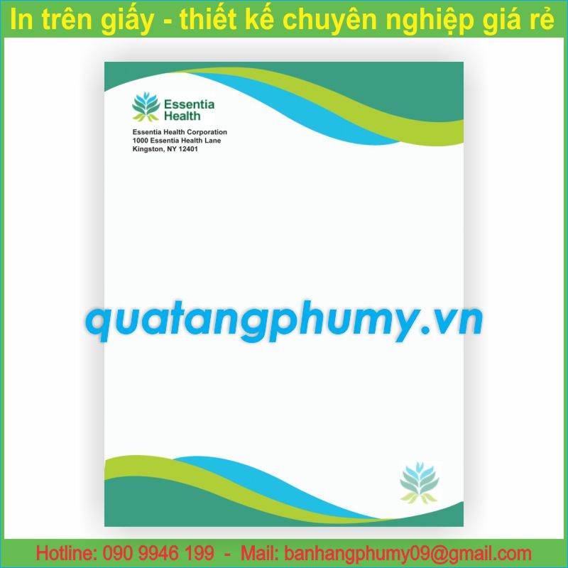 Mẫu in Giấy tiêu đề TD7