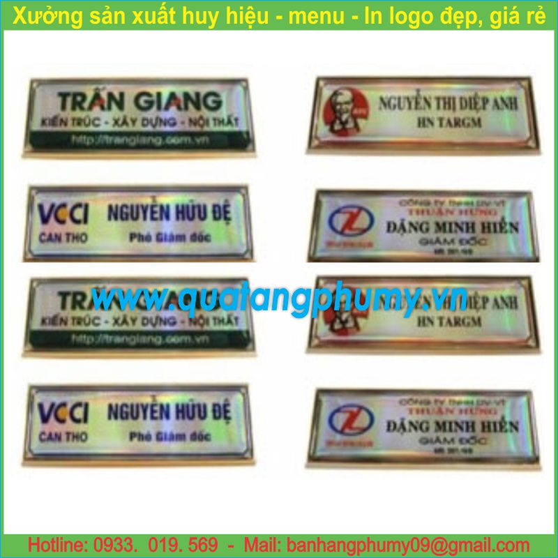 Bảng tên kim loại BT3