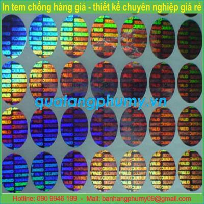 Mẫu tem chống giả 7 màu 7M14