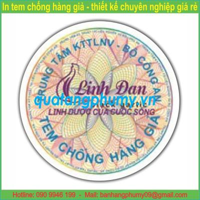 Mẫu tem chống giả 7 màu 7M2