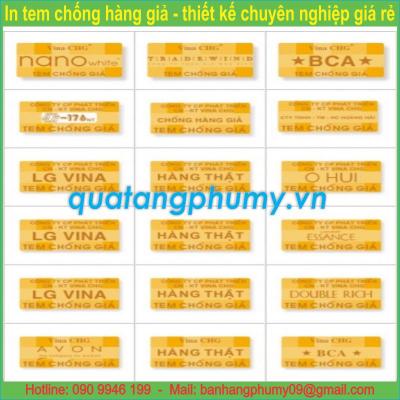 Mẫu tem chống giả 7 màu 7M21