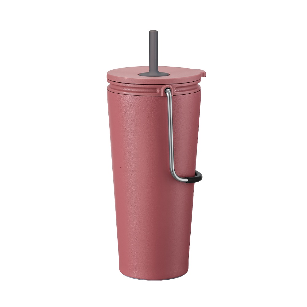 LHC4268DPIK – Bình giữ nhiệt có ống hút LocknLock Bucket Tumbler with Straw – Màu hồng đậm