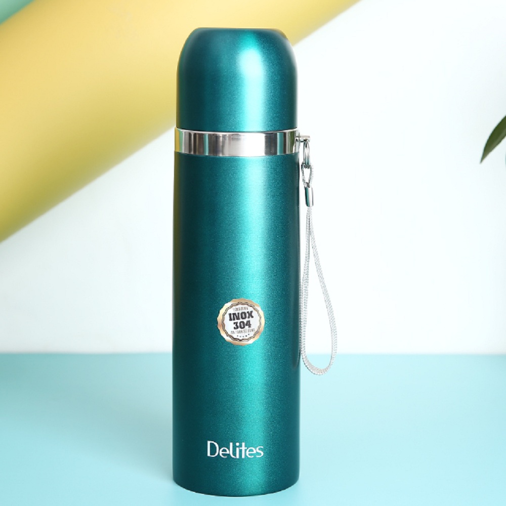 Bình giữ nhiệt inox 500ml delites z5a xanh lá